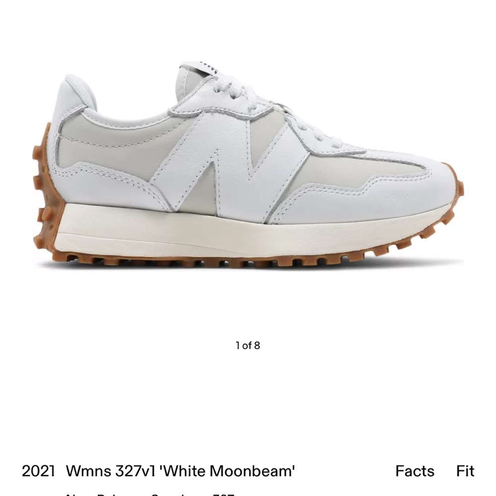 New Balance 327 White Leather